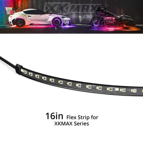 LIGHT STRIP XKMAX 16IN RGBW FLEXIBLE MOTORCYCLE LIGHT STRIP