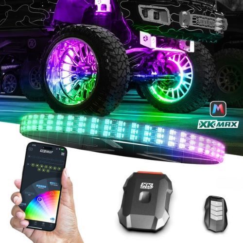 KIT XKMAX 4X16.5IN PRO RGBW WHEEL RING APP CONTROL LIGHT KIT