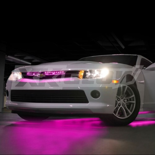 LIGHT CAR/TRUCK ACCEBT KIT PINK - 8X24" TUBE  SINGLE COLOR XKGLOW UNDERGLOW LED