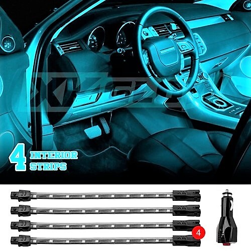 LIGHT CAR/TRUCK ACCENT KIT LIGHT BLUE - 4X8" STRIP SINGLE COLOR XKGLOW UNDERGLOW LED