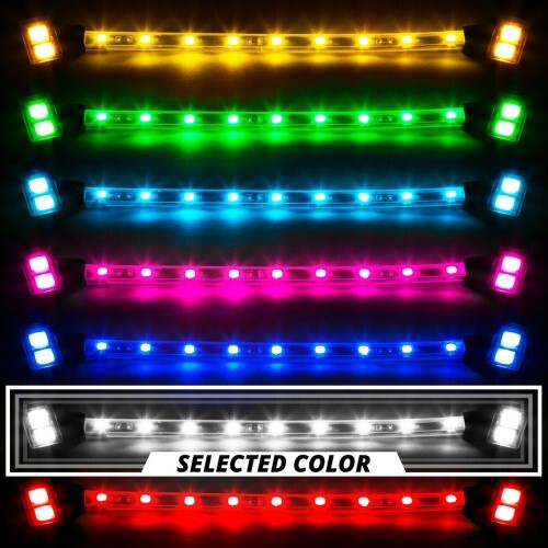 KIT CAR INTERIOR LED ACCENT 4 STRIP SINGLE COLOR