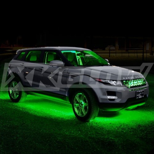 LIGHT CAR/TRUCK ACCENT KITGREEN - 8X24" TUBE + 4X8" STRIP SINGLE COLOR XKGLOW UNDERGLOW LED