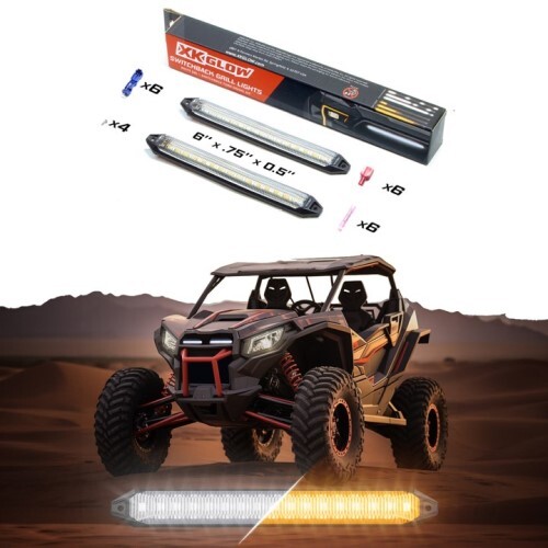 GRILL LIGHTS 6" SWITCHBACK GRILL LIGHTS WITH START-UP ANIMATION & SEQUENTIAL TURN SIGNALS