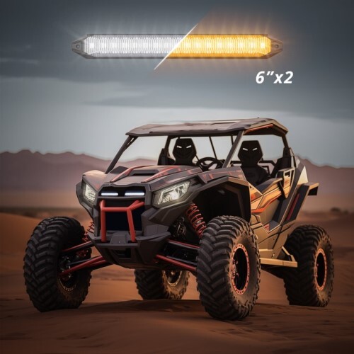 GRILL LIGHTS 6" SWITCHBACK GRILL LIGHTS WITH START-UP ANIMATION & SEQUENTIAL TURN SIGNALS