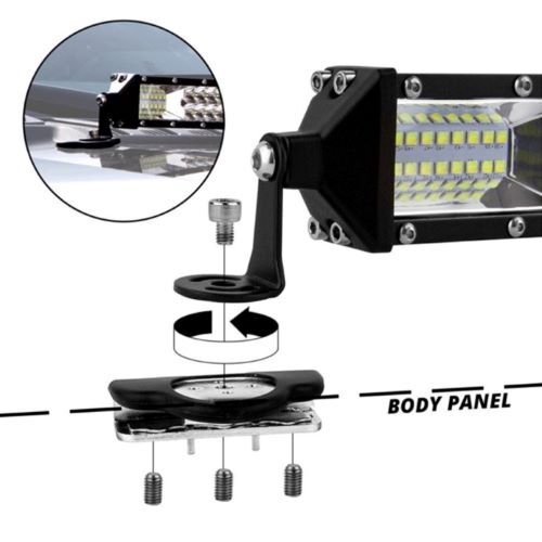 BRACKET 2 PC. CRILL-LESS FOR 10-20" LED 2-IN-1 LIGHT BARS