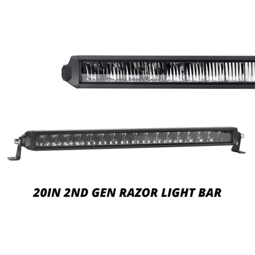 LIGHT BAR 20IN RAZOR FOG + STROBE + HIGH BEAM DRIVING NO WIRE & SWITCH