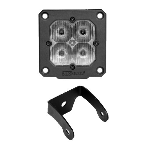 LIGHT LED ACCENT FLUSH MOUNT XKCHROME 20W CUBE WITH RGB - FLOOD BEAM