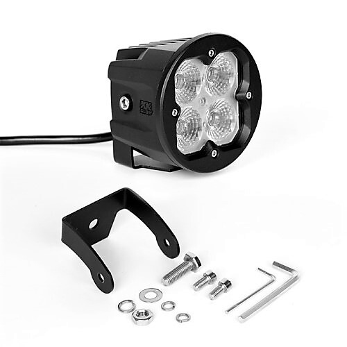 LIGHT LED ACCENT ROUND XKCHROME 20W CUBE WITH RGB - SPOT BEAM W/FOG LIGHT BRACKET