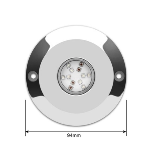 KIT MARINE LED LIGHT 2PC 48W RGB UNDERWATER FOR BOAT