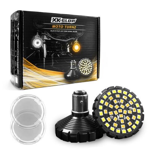 TURN SIGNAL KIT MOTORCYCLE REAR LED - BULLET STYLE CLEAR LENSES