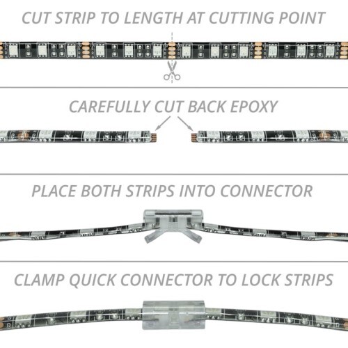 CONNECTOR 4 PIN QUICK CONNECTOR- STRIP TO STRIP | XKCHROME