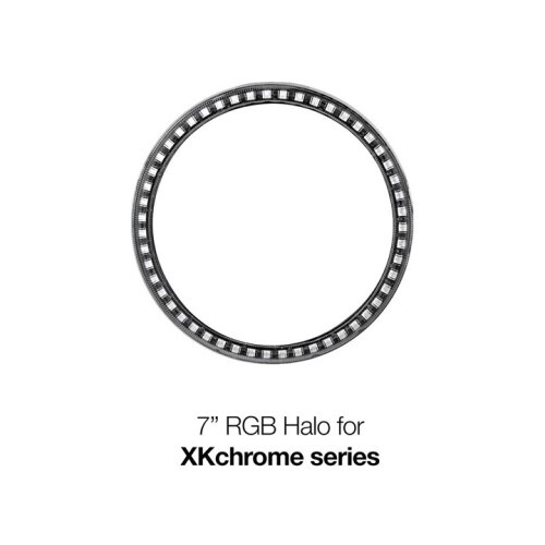 KIT LIGHT LED 7" RGB JEEP HALO RING XKCHROME BLUETOOTH APP CONT. KIT W/TURN SIGNAL & DRL FUNCTION-NO
