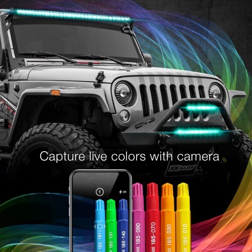 LED LIGHT BAR 32" MULTICOLOR RGBW/ XK CHROME SMARTPHONE APP