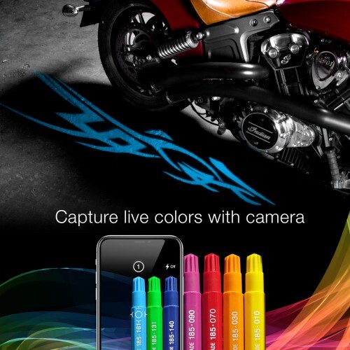 LED KIT CURBFX 4PC TATOO STYLE XKCHROME APP CONTROL LED PROJ