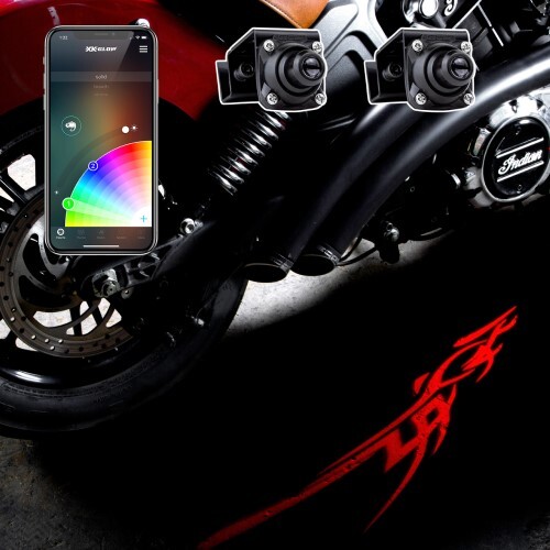 LED KIT CURBFX 2PC TATTOO STYLE XKCHROME APP CONTROL LED PROJ