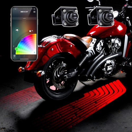 LED KIT CURBFX 2PC WING STYLE XKCHROME APP CONTROL LED PROJ