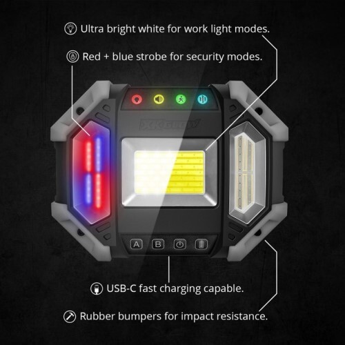 KIT XKDEFENDER 7 MODE WORK & SECURITY LIGHT W/ REMOTE