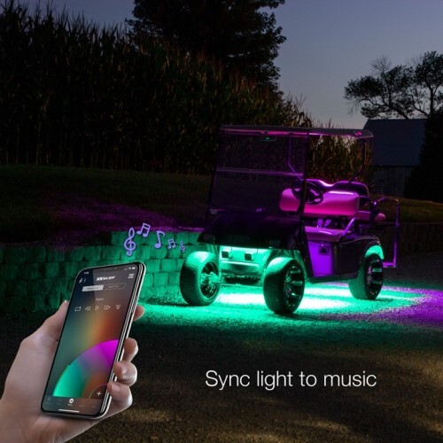 KIT LIGHT LED GOLF CART ACCENT LIGHT KITS | XKCHROME SMARTPHONE APP