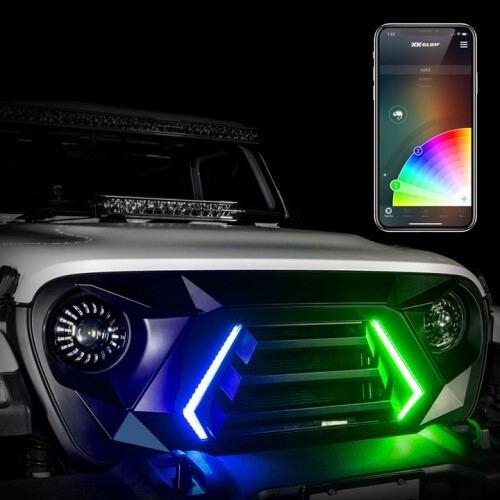 KIT GRILL XKCHROME LED FOR JK WRANGLER