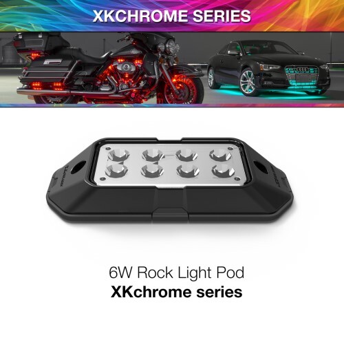 POD 6W XKCHROME LOW PROFILE ROCK LIGHT