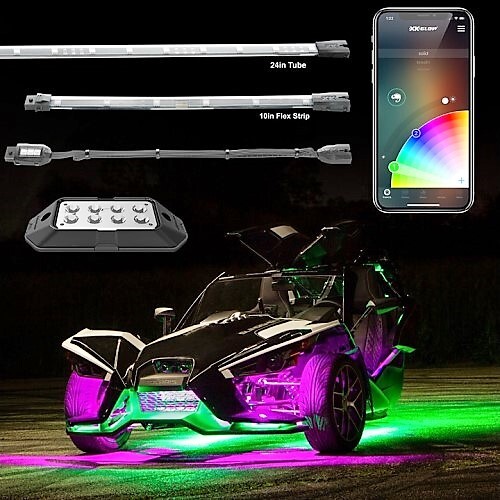 LIGHT KIT LED UNDERGLOW FOR POLARIS SLINGSHOT | XKCHROME SMARTPHONE APP CONTROLLER