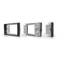 DASH KIT RADIO REPLACEMENT FOR VW. KIT INCLUDES MAIN RADIO BEZEL, METAL BRACKETS