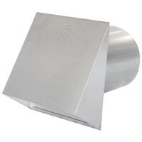 WALL CAP 6IN ROUND GALVANIZED STEEL WITH DAMPER