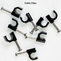 CABLE CLIP 6MM CABLE CLIPS WITH 3/4" NAIL (100 BAG)