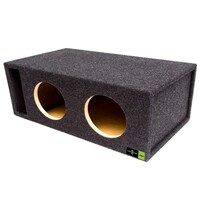 ENCLOSURE CARPETED 10" DUAL KERF-VENTED ENCLOSURE- ALL 3/4 INCH USA BUILT