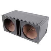 ENCLOSURE CARPETED 10" DUAL VENTED MOJO- ALL 1" SUB BOX