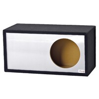 ENCLOSURE CARPETED 10" SINGLE VENTED SPL-WHITE