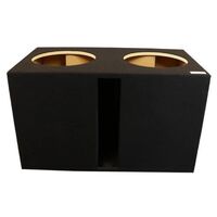 ENCLOSURE DUAL 10" PORTED HIGH SPL OUTPUT-HEAVY DUTY SUBS- ALL 1"-32HZ-USA BUILT-SUPREME TERMINAL BI