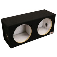 ENCLOSURE CARPETED 12" BLACK CARPET DUAL SEALED SMALL W/EXTRA BRACE AND POLYFILL COMPATIBLE WITH R2