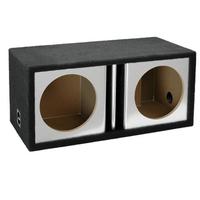 ENCLOSURE DUAL 12" WITH DIVIDED CHAMBERS BRUSED ALUMINUM