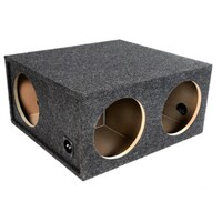 ENCLOSURE CARPETED 12" FOUR HOLE : 2 FRONT : 2 SIDE SEALED