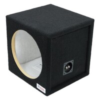 ENCLOSURE CARPETED 12" BLACK CARPET SINGLE SEALED W/EXTRA BRACE AND POLYFILL COMPATIBLE WITH R2