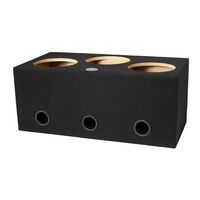 ENCLOSURE 12TRT- 12" THREE HOLE PORT TUBE VENTED - SUBS FIRING UP - PROUDLY USA MADE