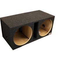 ENCLOSURE CARPETED 15" DUAL SOLO X-BLACK PLUSH CARPETED DUAL VENTED ENCLOSURE- ALL 1" ENCLOSURE