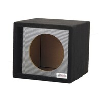 ENCLOSURE CARPETED 15" SINGLE VENTED -BLACK CARBON