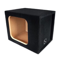 ENCLOSURE CARPETED 18" SINGLE SOLO X-BLACK PLUSH CARPETED SINGLE VENTED ENCLOSURE- ALL 1" ENCLOSURE