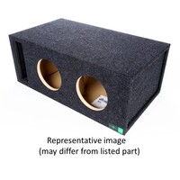 ENCLOSURE CARPETED 8" DUAL KERF-VENTED ENCLOSURE- ALL 3/4 INCH USA BUILT