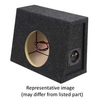 ENCLOSURE CARPETED 8" SINGLE SOLO X-BLACK PLUSH CARPETED SINGLE VENTED ENCLOSURE- ALL 1" ENCLOSURE