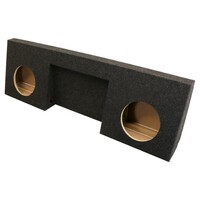 ENCLOSURE CARPETED 2007-2013 GM REGULAR CAB DUAL 12" SUB ENCLOSURE WITH AMP SPACE