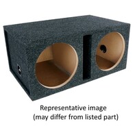 ENCLOSURE 12" SINGLE VENTED POWER T0-PREMIUM FACEPLATE, SUPREME TERMINAL CUP(COLORS: BLACK, BLUE, RE