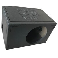 ENCLOSURE SPRAYLINER 12" SINGLE SIDE PORTED SUBWOOFER ENCLOSURE WITH RUGGED COAT SPRAYLINER
