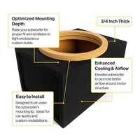 ENCLOSURE 8" WOOFER SPACER RAW MDF