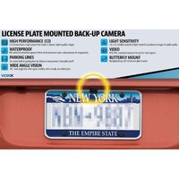 CAMERA LOW PROFILE BACK-UP CAMERA - INCLUDES LICENSE PLATE BRKT