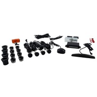KIT FRONT/REAR PARKING SENSOR W/DISPLAY 4 SENSOR SYSTEM COMPATIBLE W/PLASTIC & METAL BUMPERS