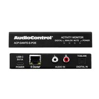ENCODER DANTE DIGITAL AUDIO TO ANALOG RCA L/R POWERED BY POE OR USB-C CONNECTION