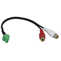 CONNECTOR 3PIN PHOENIX TO 2 CHANNEL AUDIO OUTPUTS